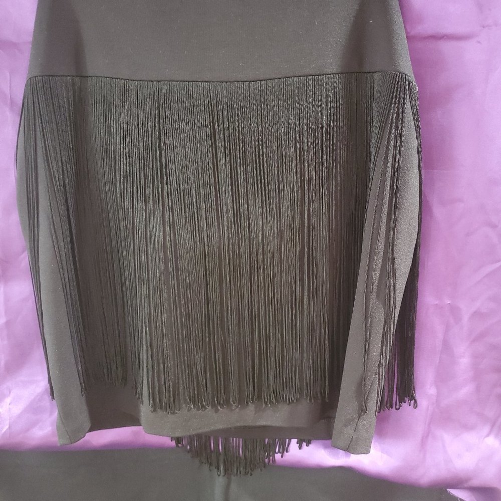 Cache Fringe Skirt